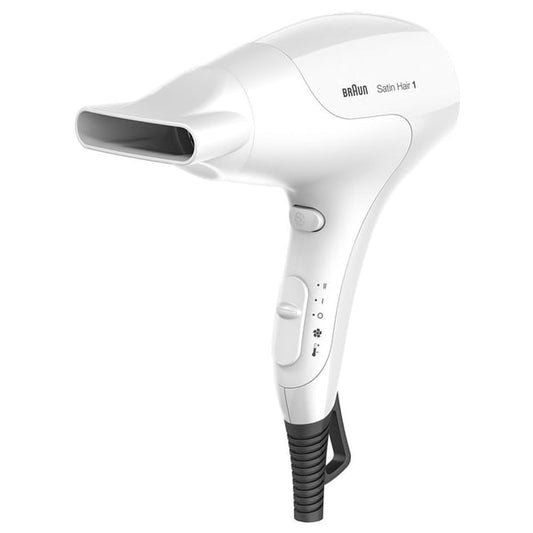 BRAUN Satin Hair 1 PowerPerfection dryer HD180 with styling nozzle HD180