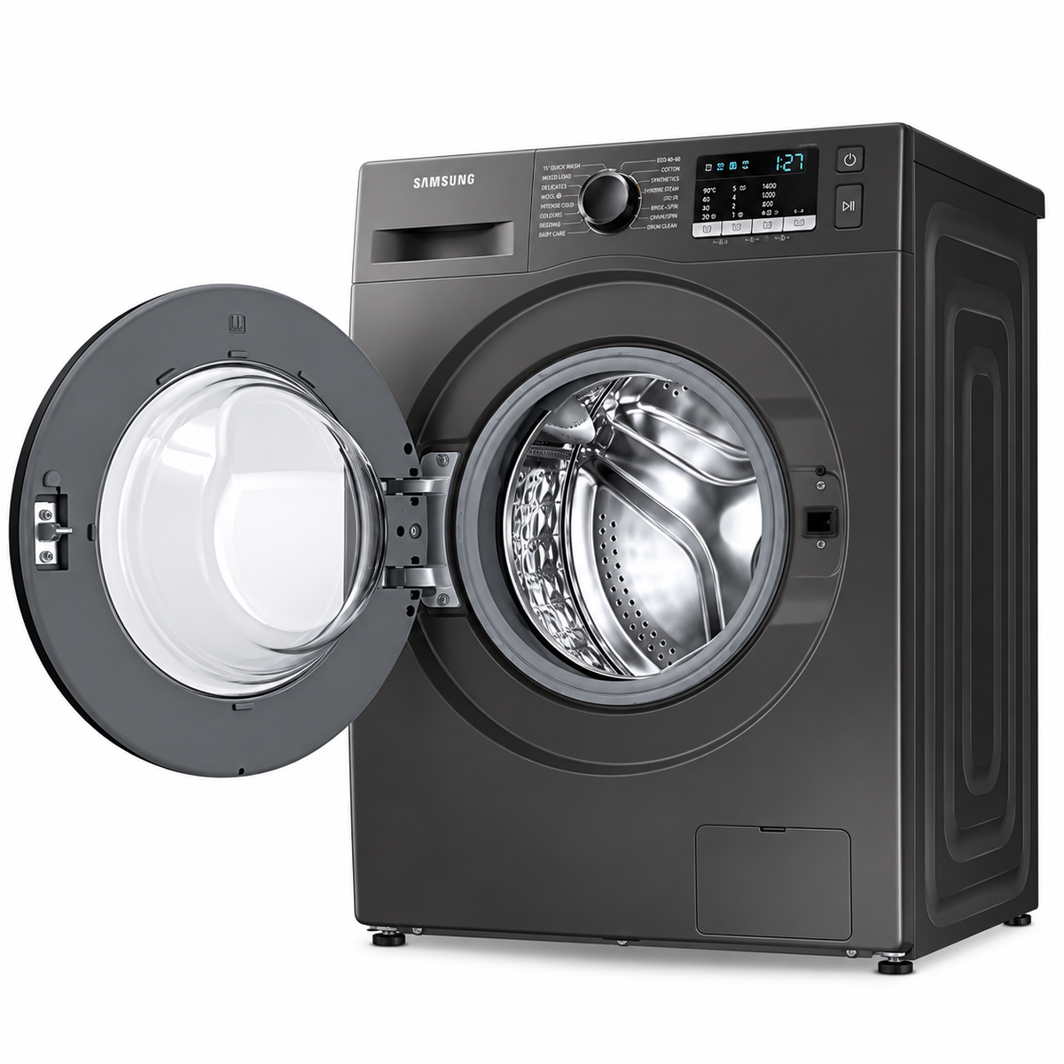 Samsung Washing Machine WW80TA046AXELI Silver