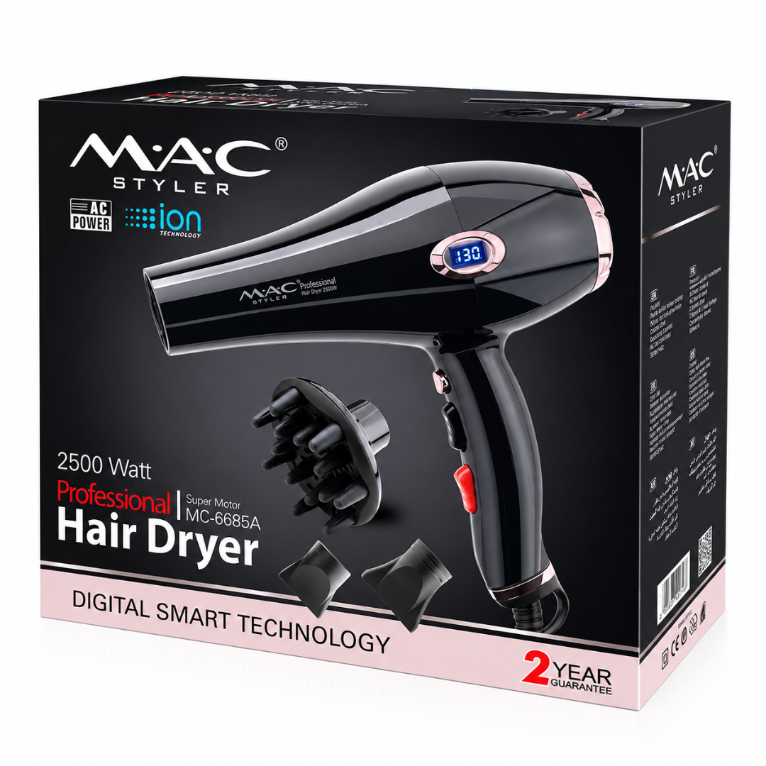 MAC HAIR DRYER + STYLER PROFESSIONAL