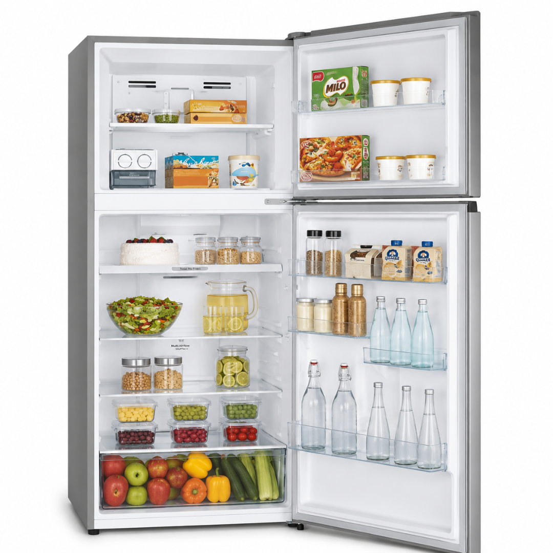 Hisense Refrigerator RT488N4ASUI H:172*W:70.5*D:61.5 - STAILNLESS STEEL