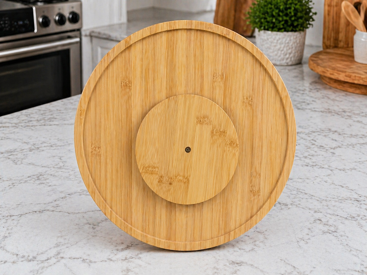 Round Bamboo Rotating Serving Board (Lazy Susan) 30*30*2cm