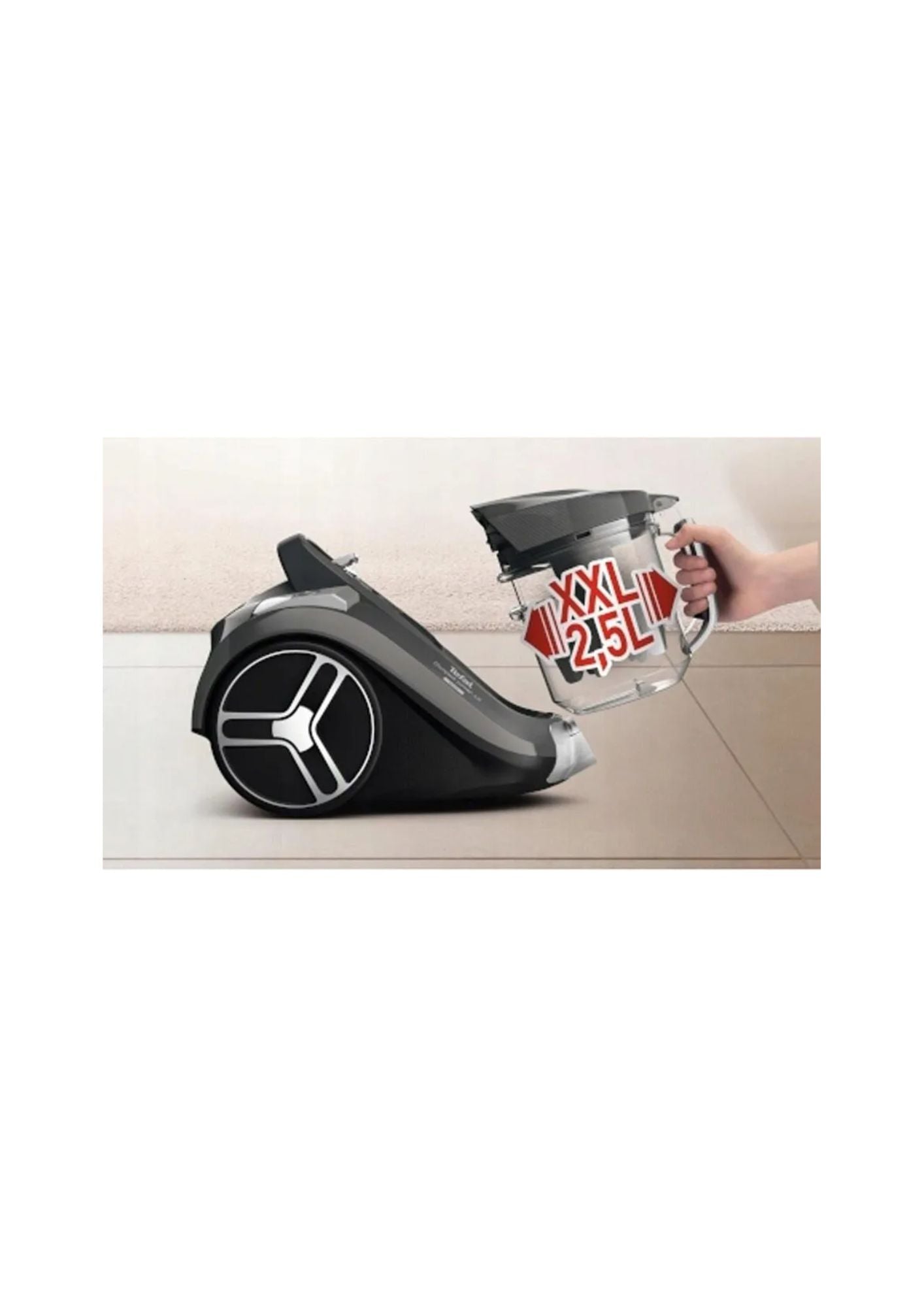 TEFAL TW4826 900W Bagless Vacuum Cleaner – Powerful Home Cleaning for Floors & Carpets