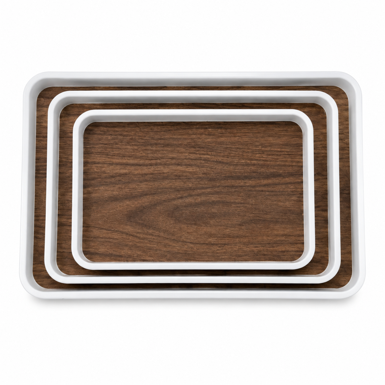 Premium Rectangular Tray Collection Set of 3