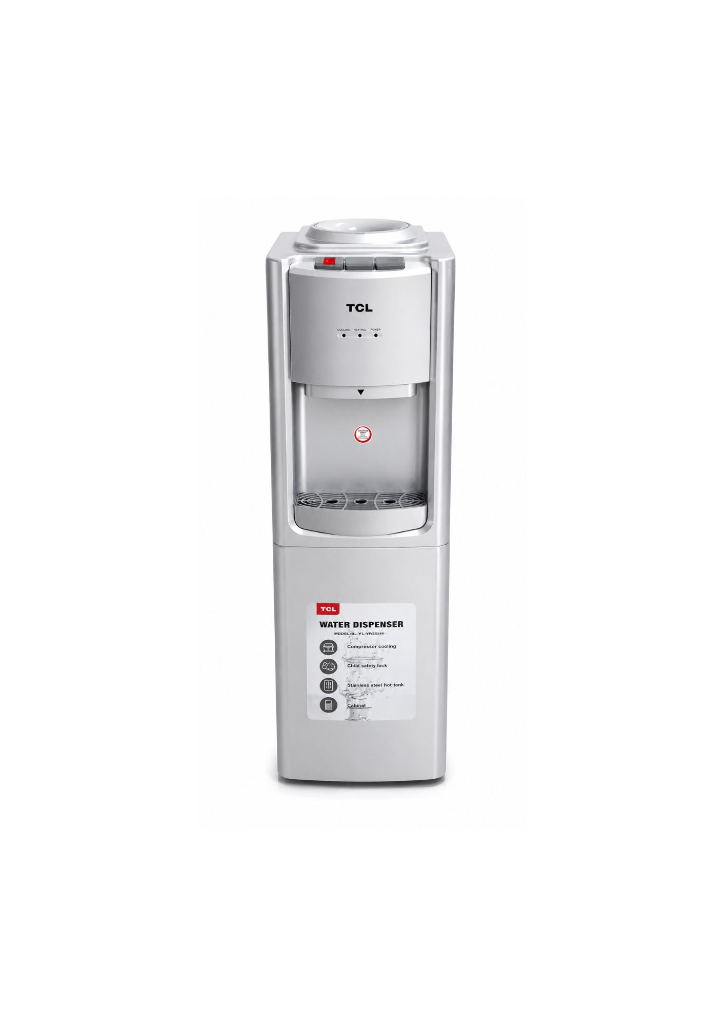 TCL Water Dispenser TY-LWYR33W/S Silver