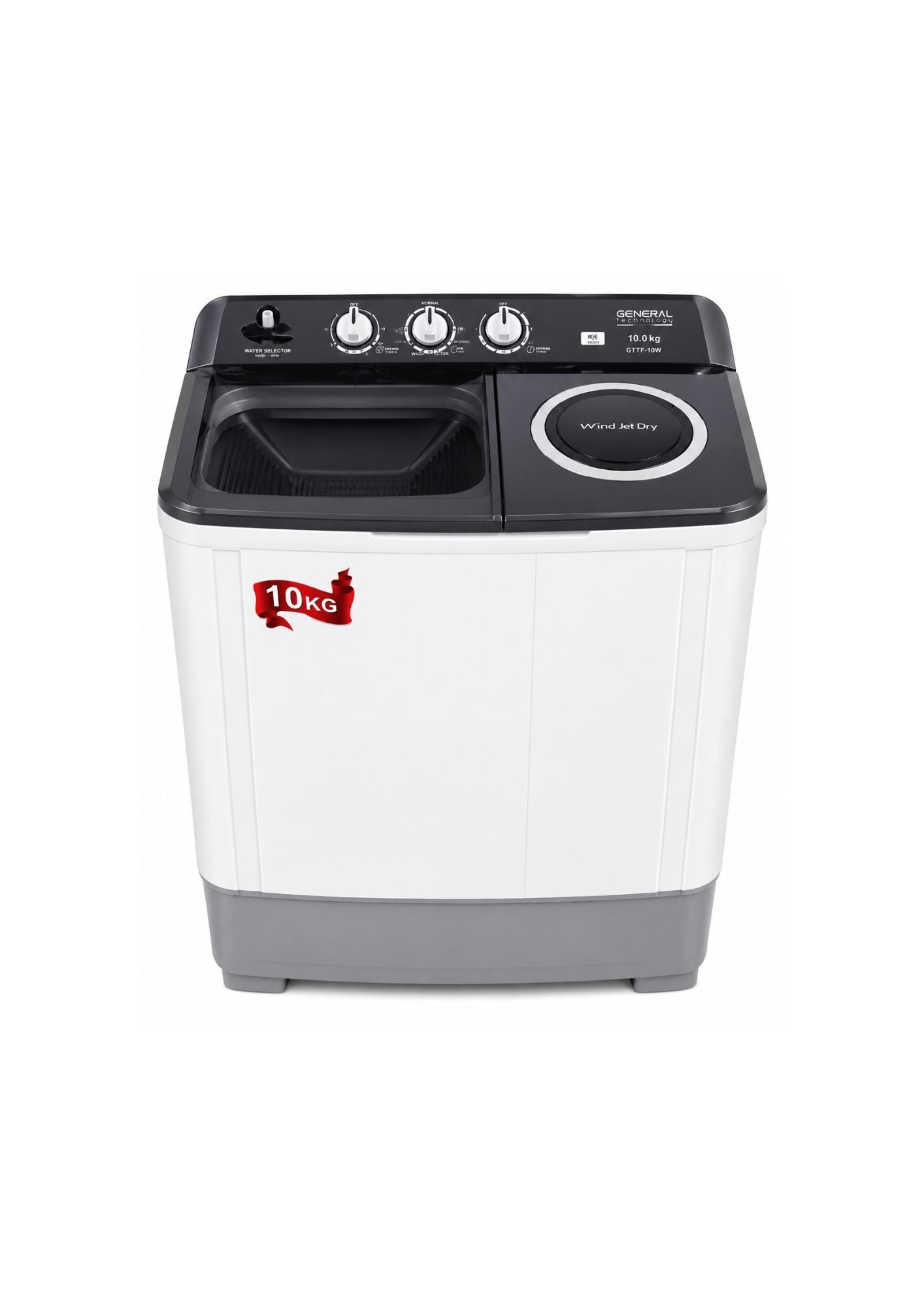 General Technology Double Washing Machine 10 kg GTTT 10W White