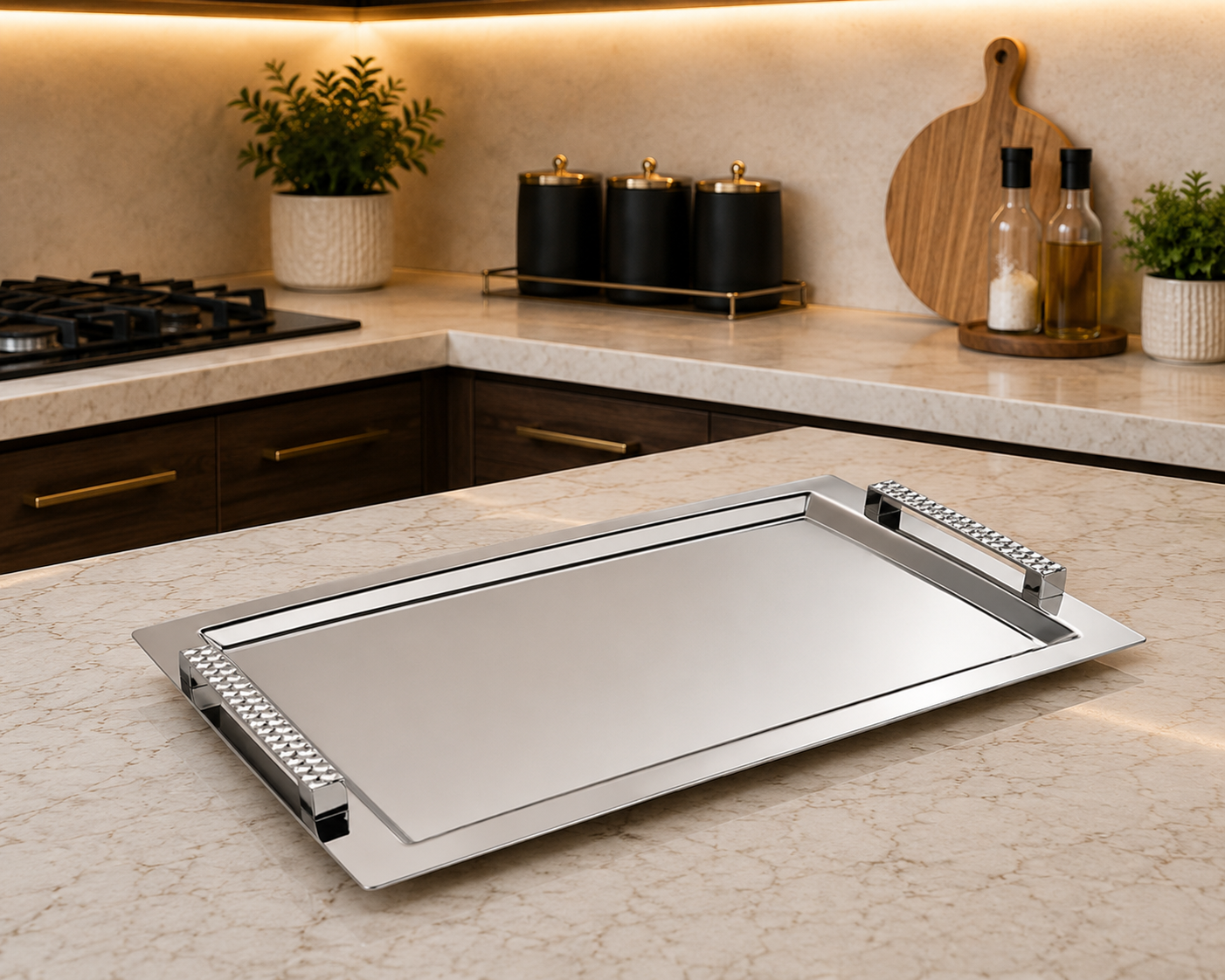 DORSCH Combi Silver 18/10 Stainless Serving Tray