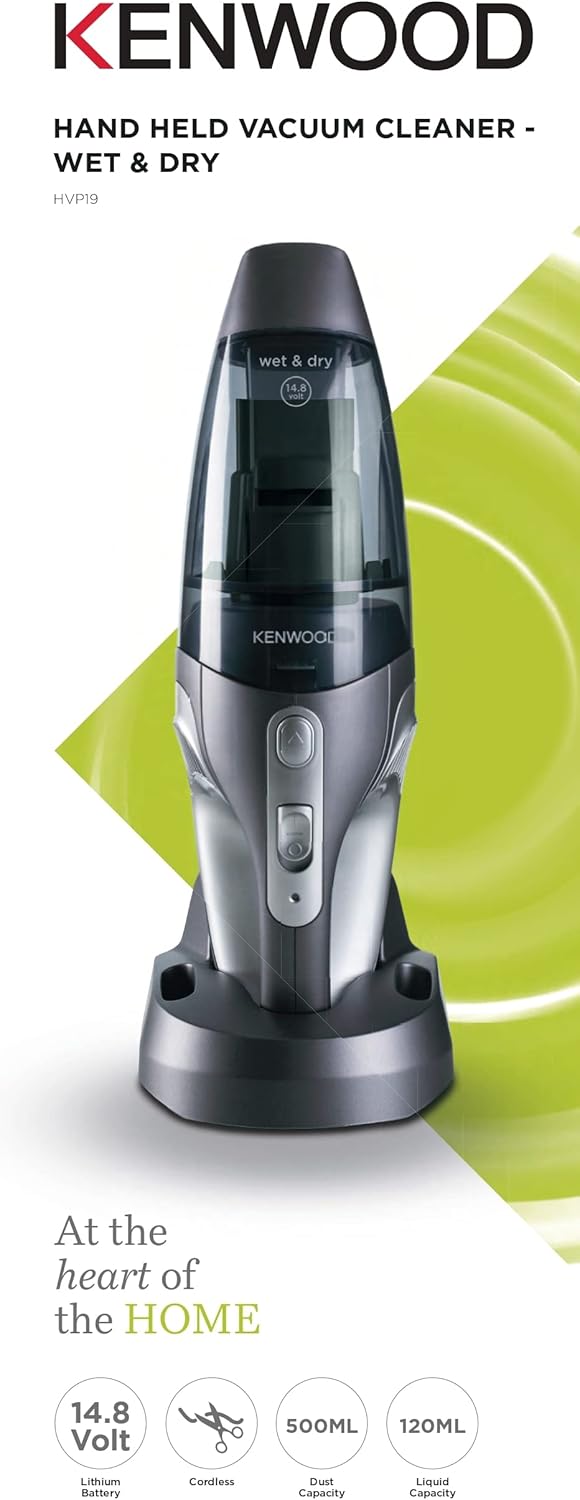 KENWOOD HVP19 Cordless Stick Vacuum, 14.8V – Powerful Suction for Home & Apartment
