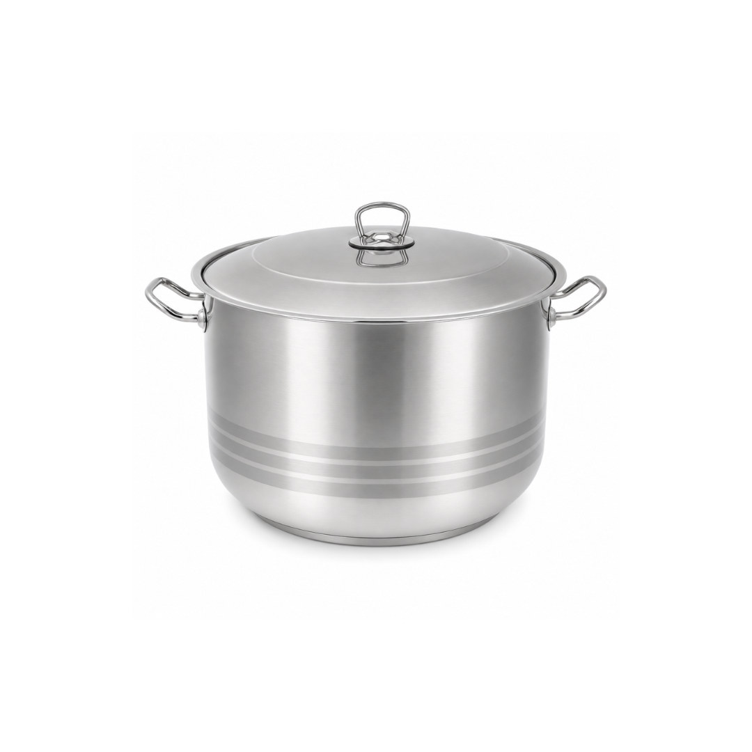 HASCEVHER steel pot, 26 litres, 26cm - silver