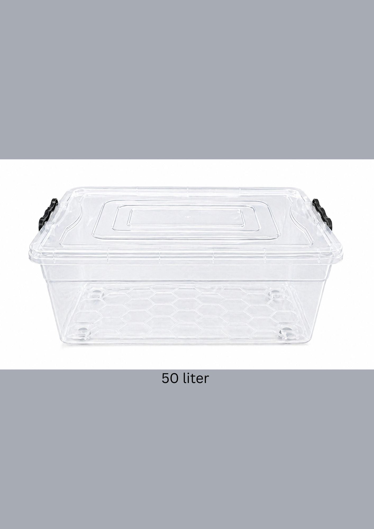 Plastic Storage Box with Lid 50 liter