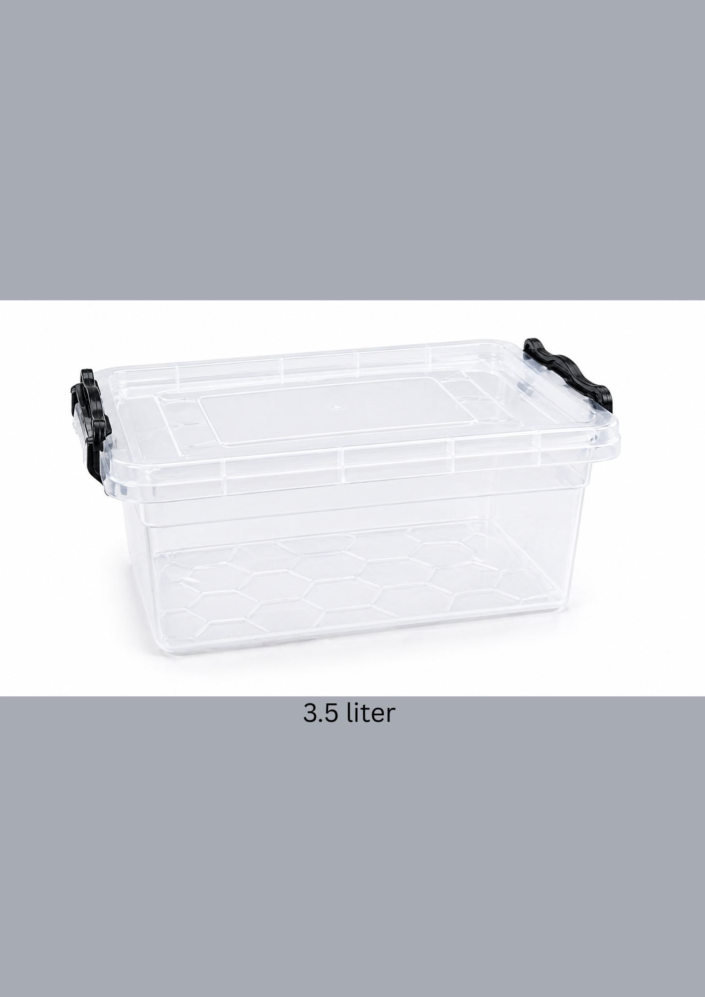 Plastic Storage Box with Lid 3.5 liter
