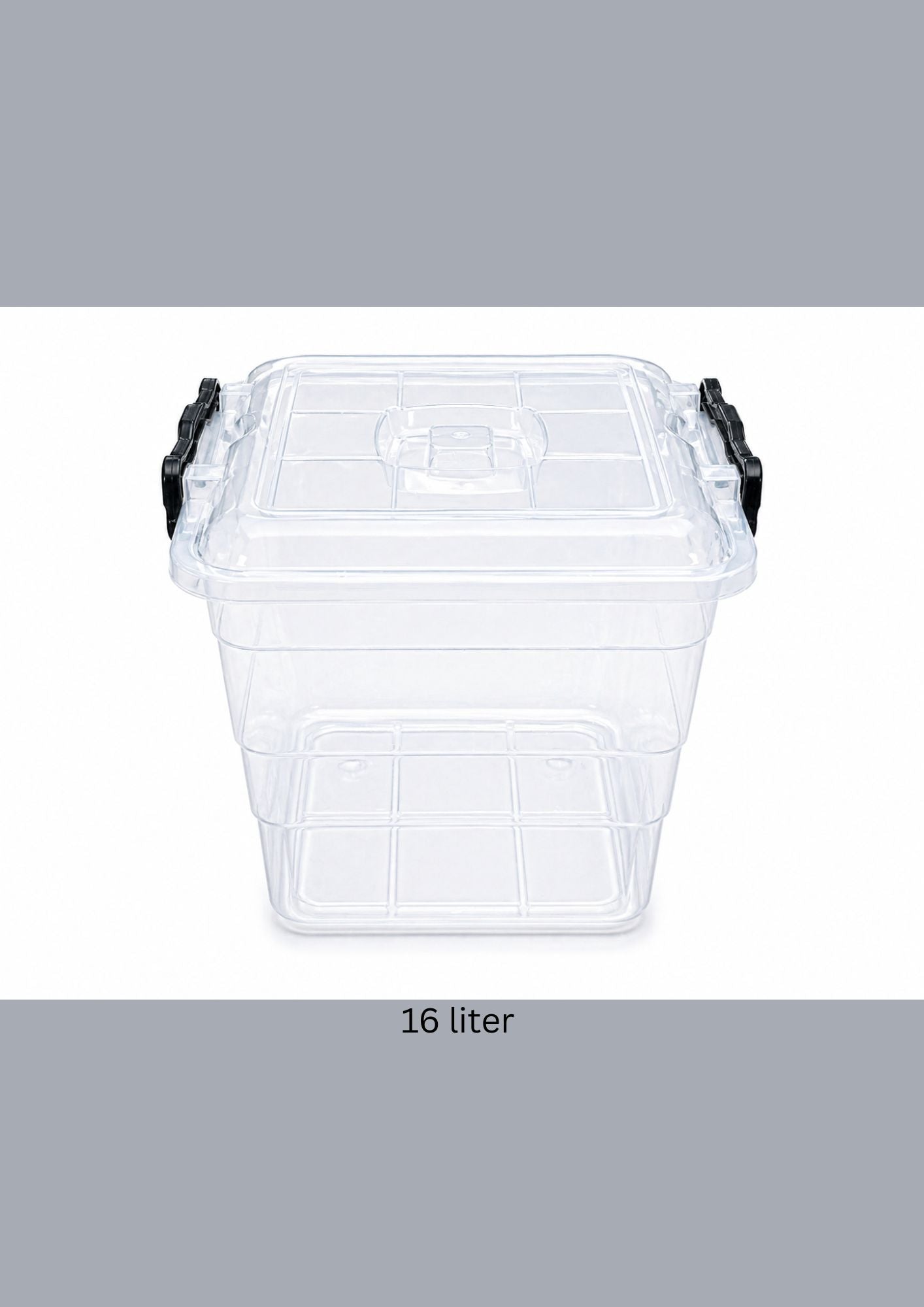 Plastic Storage Box with Locking Lid 16 liter