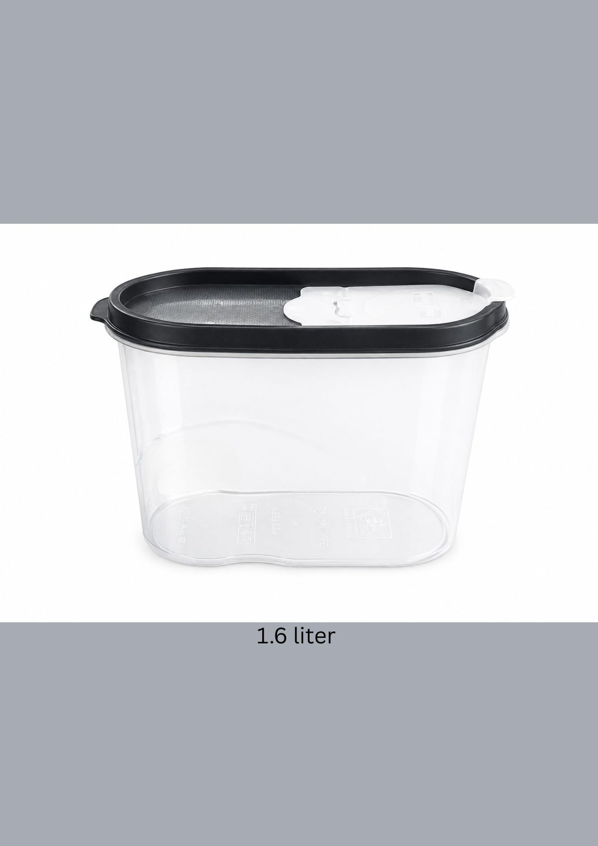 Plastic Pantry Container with Sealing Lid 1.6 liter