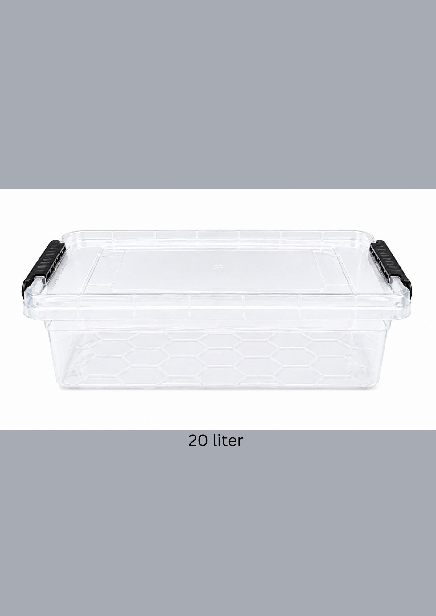 Plastic Storage Box with Lid 20 liter