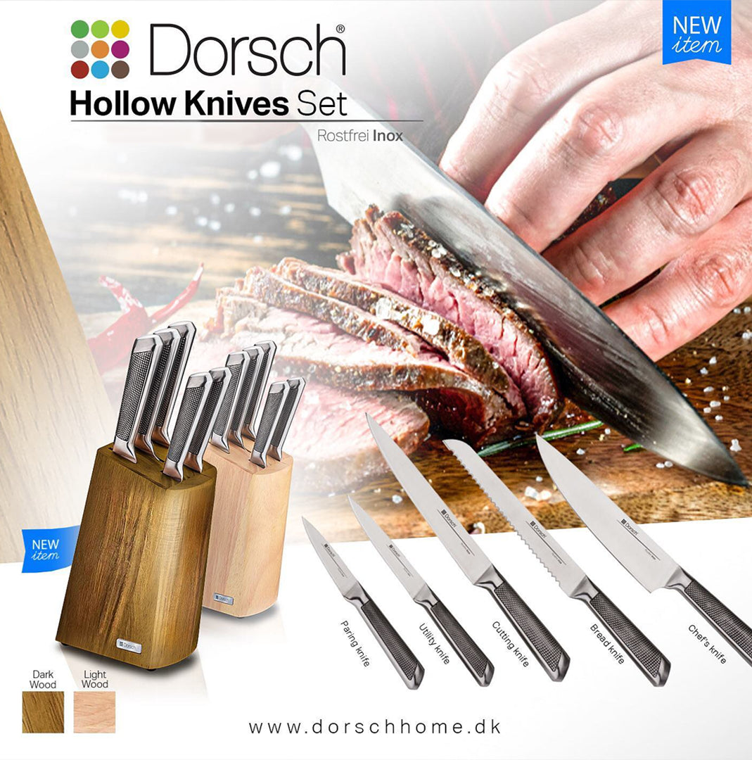 DORSCH Hollow Knife Set 6Pcs