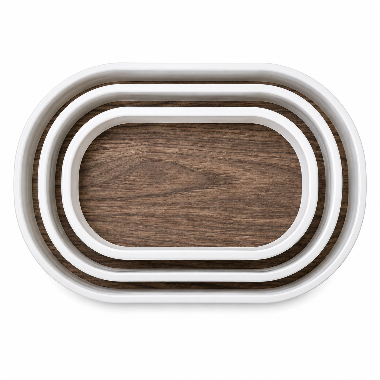 Premium Oval Tray Collection Set of 3