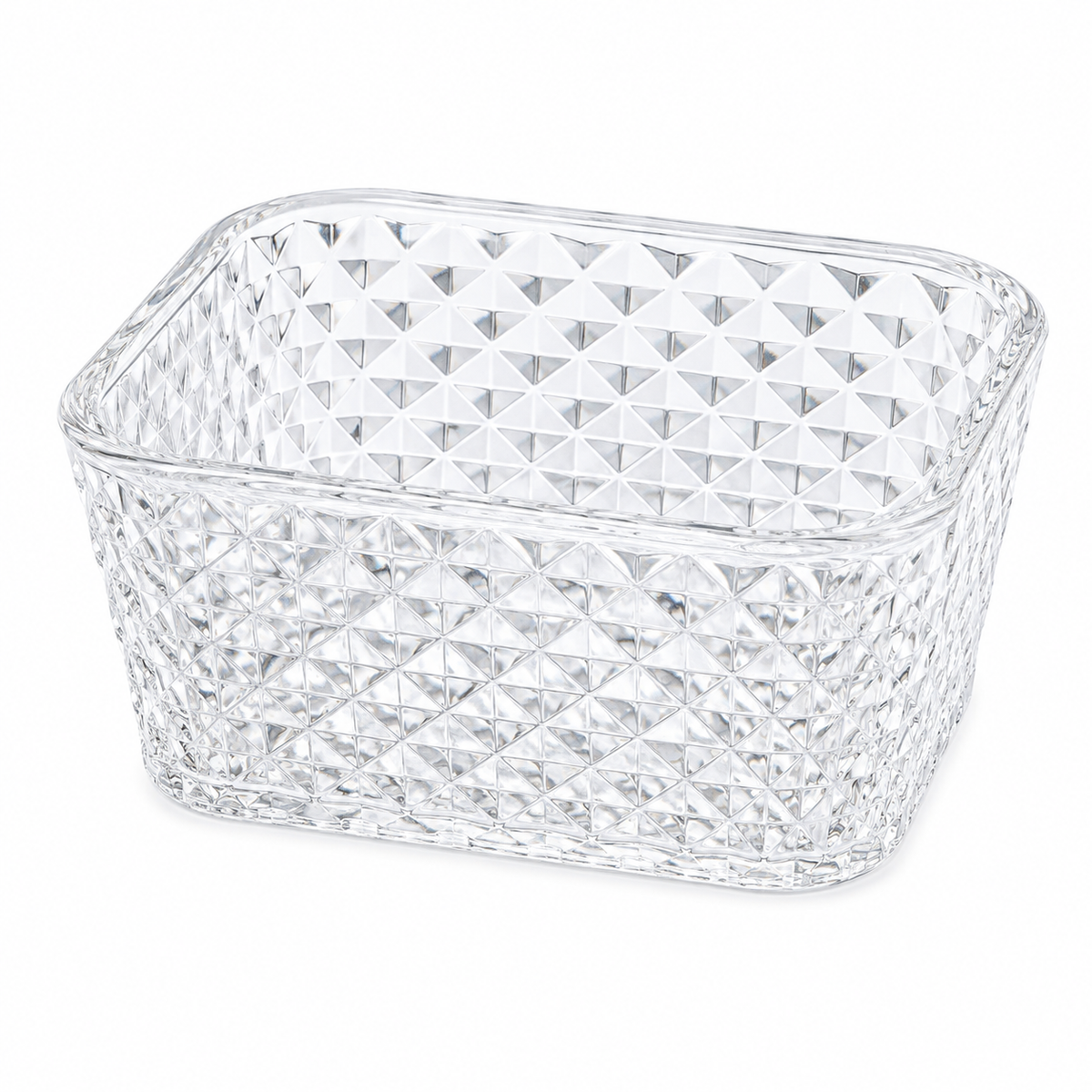 Luxury Acrylic Snack Organizer with Crystal Handle Set of 4