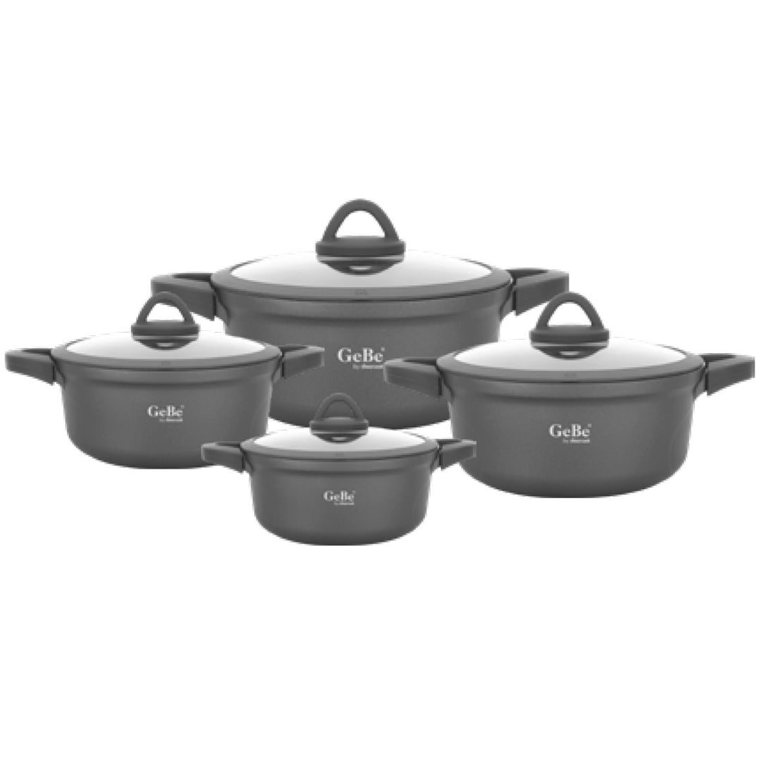 Venus 4-Pots Cookware Set BLACK / GRAY