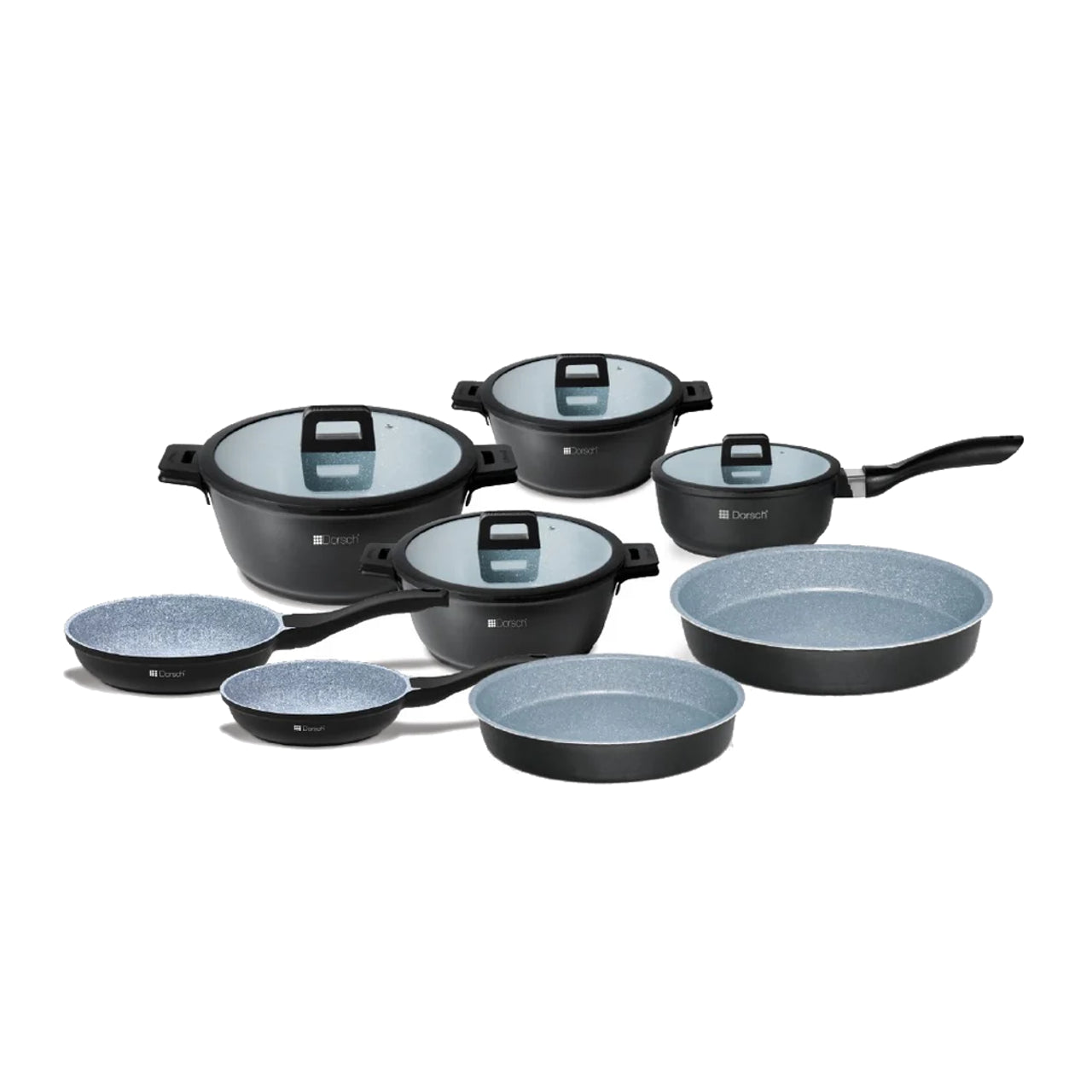 DORSCH Lifetime Ceramic Cookware Set – 8 pcs