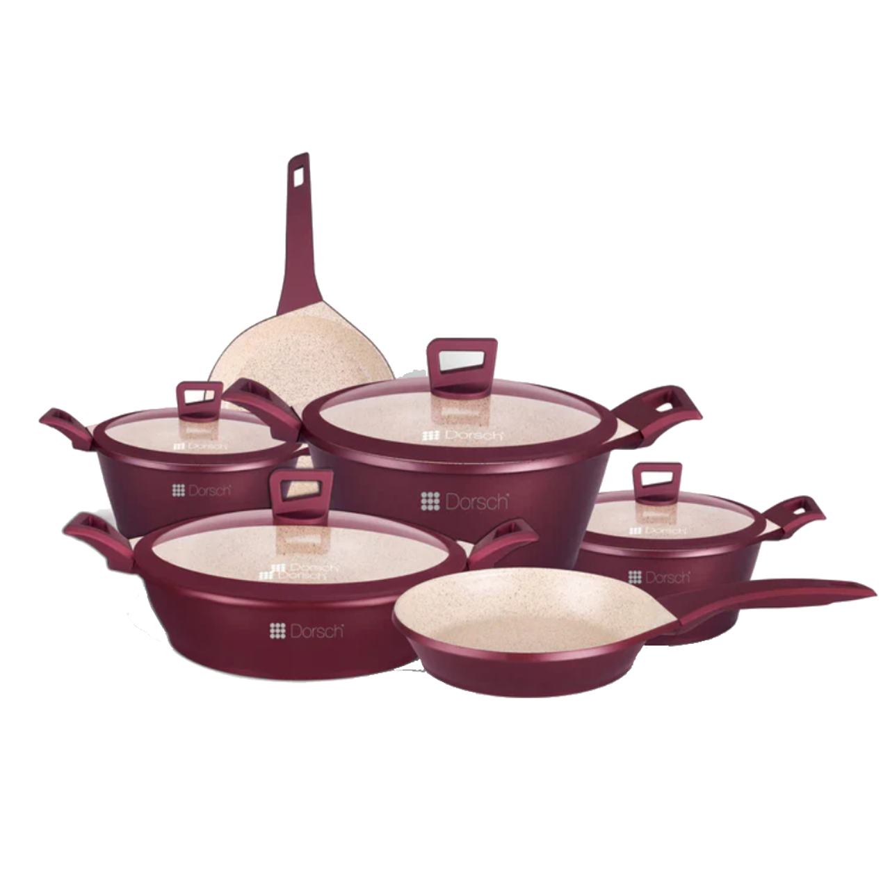 DORSCH Ceramic Premium Cookware Set – 6 pcs