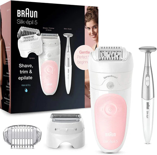 Braun, Silk-épil 5-820 Wet & Dry Epilator with 3 Extras