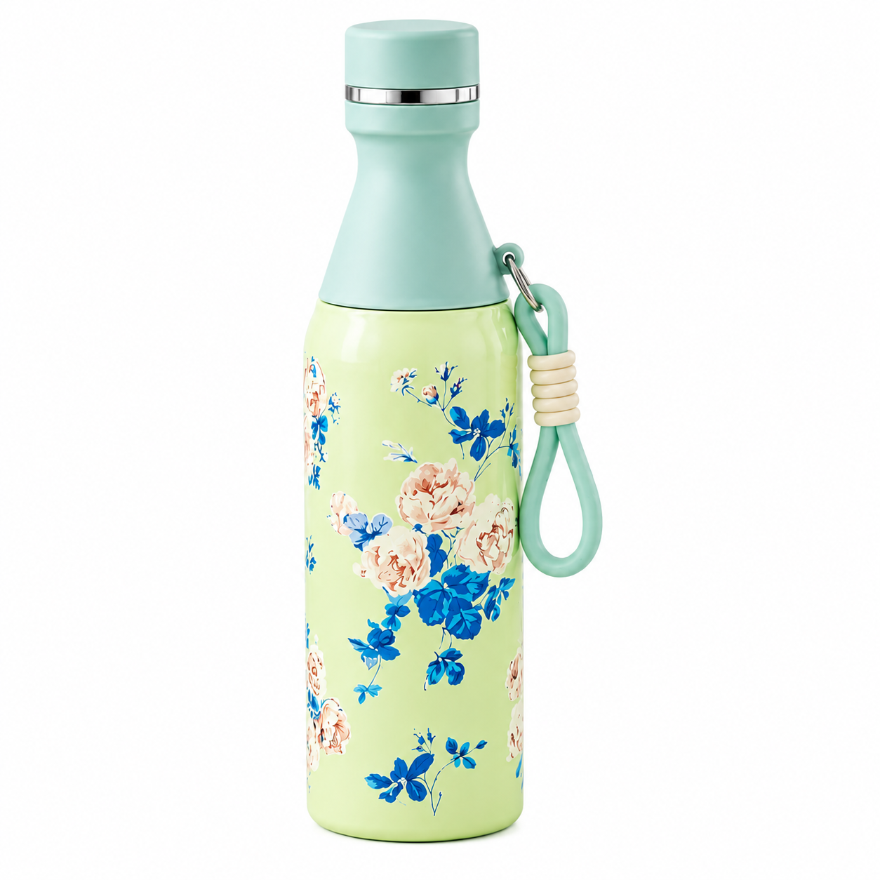 Floral Printed Insulated Stainless Steel Bottle