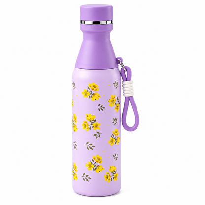 Floral Printed Insulated Stainless Steel Bottle
