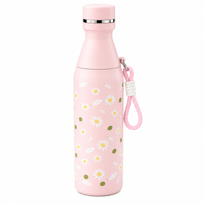 Floral Printed Insulated Stainless Steel Bottle