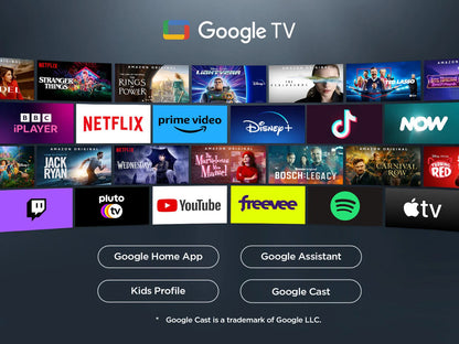 TCL 55P6K 55” 4K Smart TV Google TV – 3x HDMI, 2x USB