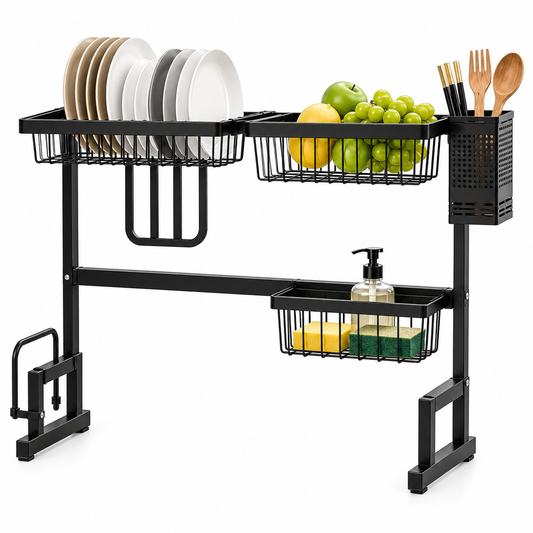 Adjustable Over Sink Dish Rack – Space Saver