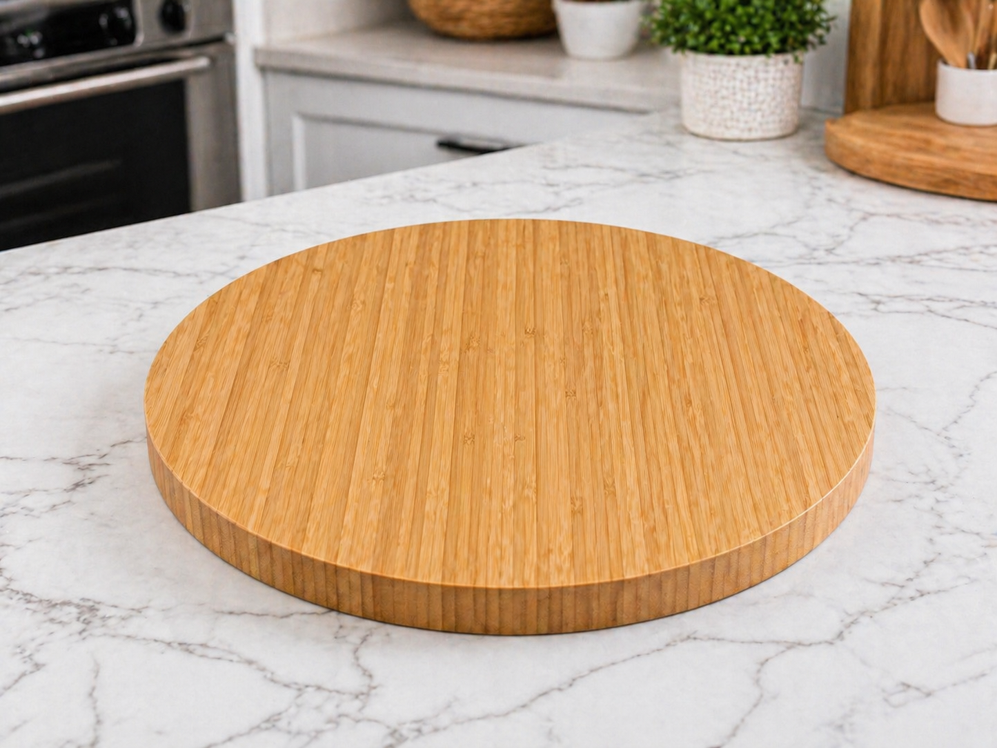 Round Bamboo Rotating Serving Board (Lazy Susan) 30*30*2cm