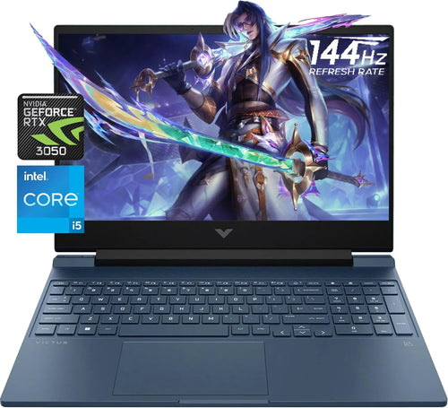 HP Victus Gaming Laptop 144Hz NVIDIA GeForce RTX3050 4GB 15-fa0033dx  Intel® Core™ i5-12450H