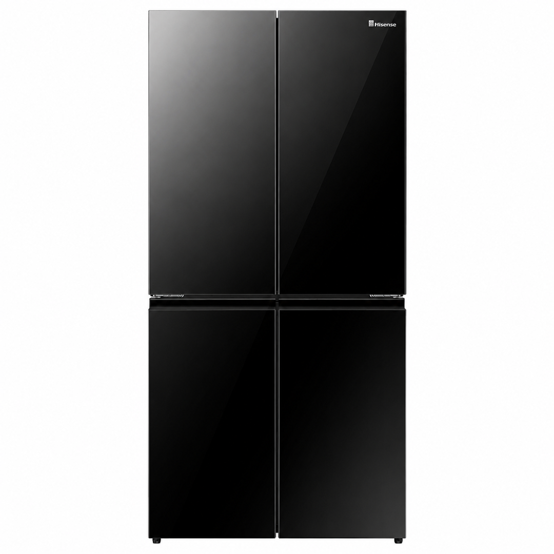 HISENSE REFRIGERATOR RQ5G728NAB H:178*W:91.5*D:72 - BLACK GLASS