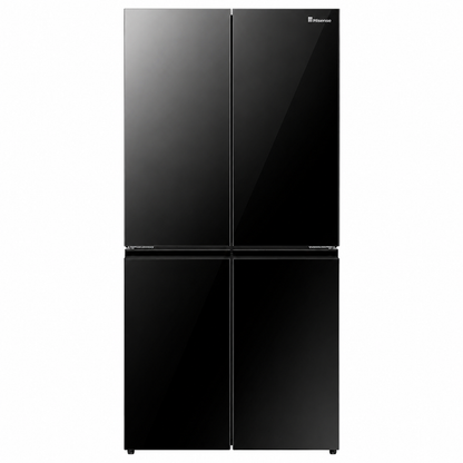 HISENSE REFRIGERATOR RQ5G728NAB H:178*W:91.5*D:72 - BLACK GLASS