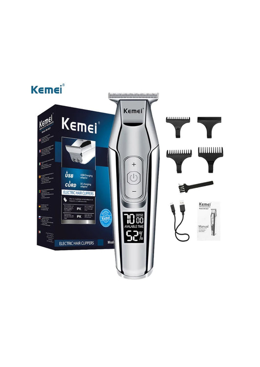 KEMEI Hair Trimmer With Adjustable LCD
