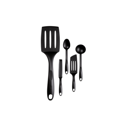 TEFAL Bienvenue 5-Piece Set, Ladle, Spoon, Pancake Spatula, Angle Spatula and Long Spatula K001A504