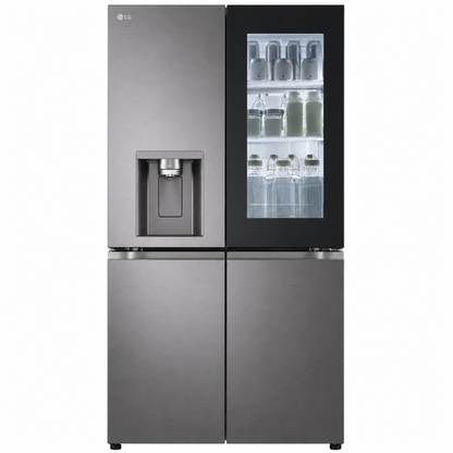 LG REFRIGERATOR  GR-X274DFBC H:180.2*W:91.2*D:75.9 - KNOCK KNOCK - DOOR IN DOOR - BLACK STEEL