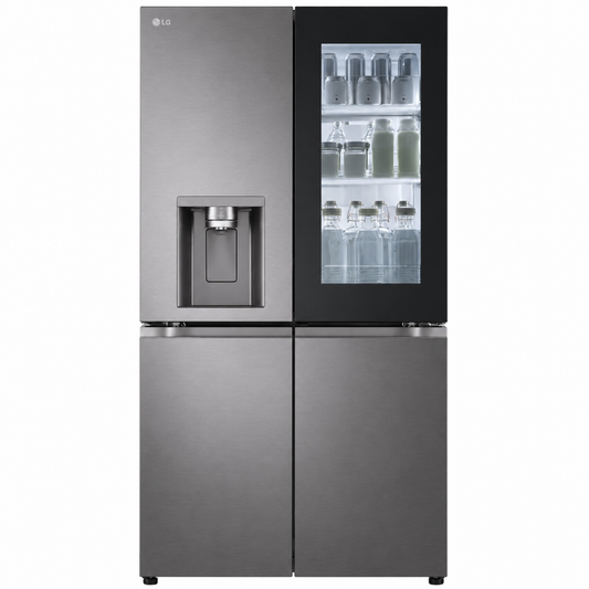 LG REFRIGERATOR  GR-X274DFBC H:180.2*W:91.2*D:75.9 - KNOCK KNOCK - DOOR IN DOOR - BLACK STEEL