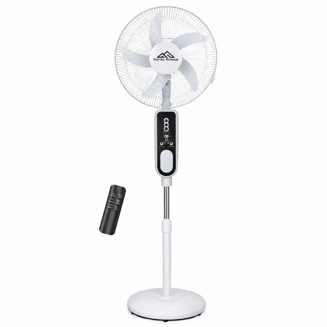 Nordic Breeze 16" Fan Lithium Rechargeable Led Usb with Remote