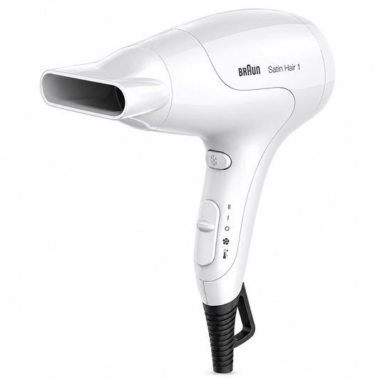 BRAUN Satin Hair 1 PowerPerfection dryer HD180 with styling nozzle HD180