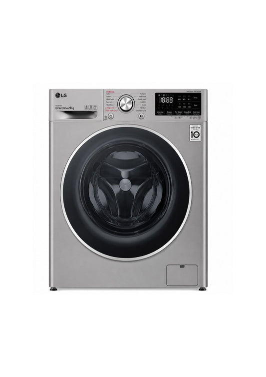LG W ashing Machine 9kg F4R6VYGCP Silver