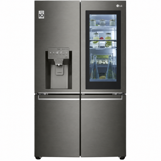 LG REFRIGERATOR GR-X24FMKBL H:179*W:91.2*D:70 - KNOCK KNOCK - DOOR IN DOOR