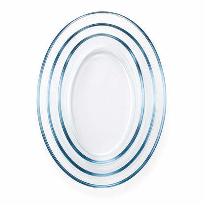 Barella Oval Glass Baking Dish Set of 3 Italy