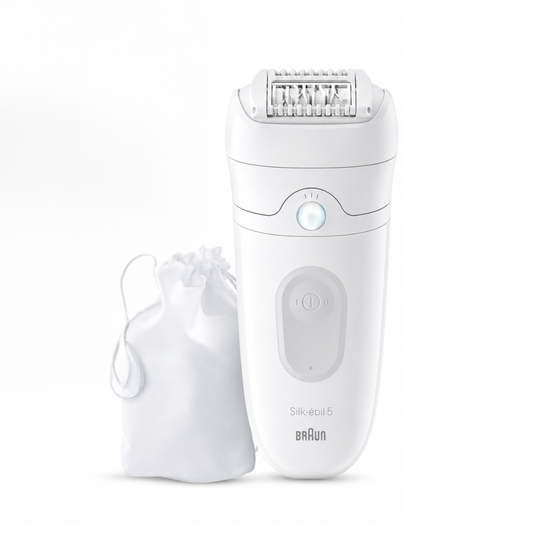 Braun Epilator Silk-épil 5, Hair Removal Device, Women Shaver & Trimmer, Wet and Dry, Includes Skin Contact Cap, SE5-011, Grey