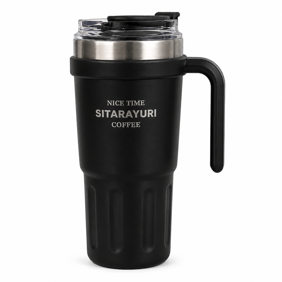 Thermal Coffee Tumbler with Handle Stainless Steel