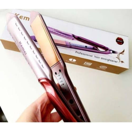 KEMEI Professional Hair Straightener with Temperature Control