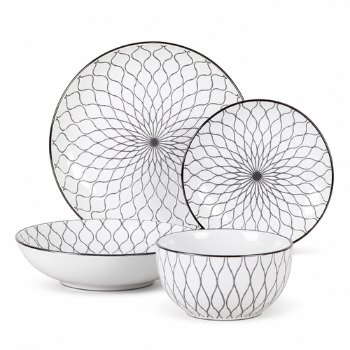 Dorsch Blanc  Stoneware Set of 24 Pcs Dh-09391