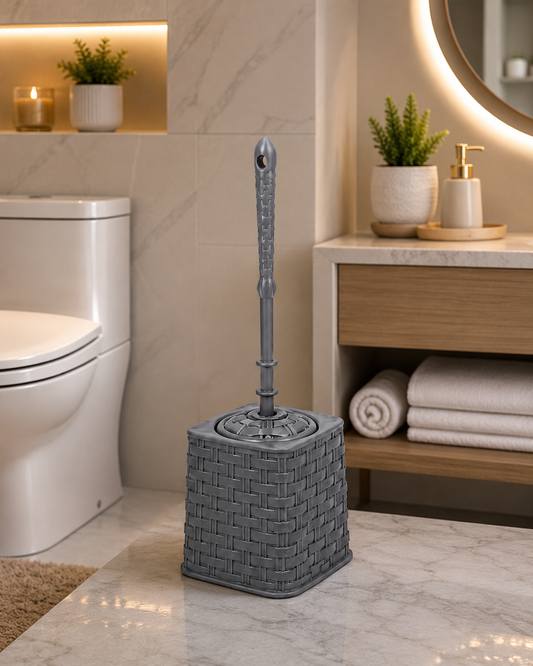 Modern Rattan Toilet Brush Holder