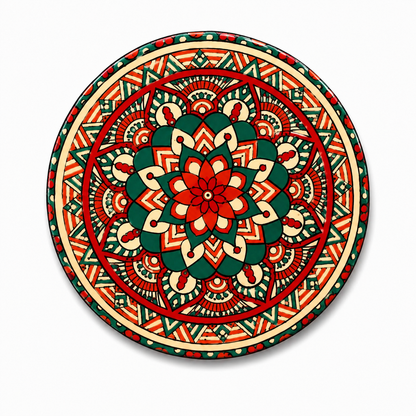 Mandala Style Drink Coasters