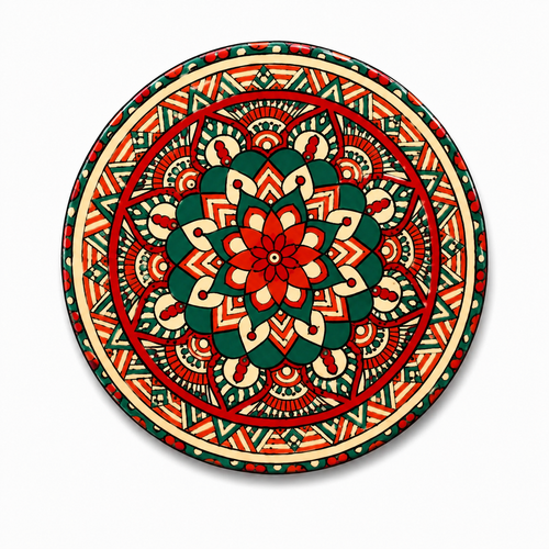 Mandala Style Drink Coasters