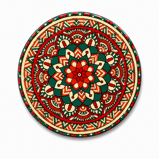 Mandala Style Drink Coasters